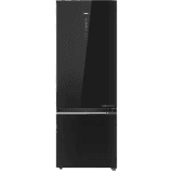 Haier Frost Free Double Door Bottom Mount 2 Star Refrigerator | 445 L | HRB-4952CKG-P | Black Glass