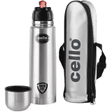 cello | 350 ml | flip | style | Flask | Silver | Steel
