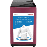 BOSCH | Fully Automatic Top Load Washing Machine | 8 kg |  Maroon | WOE802I7IN