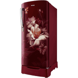 Samsung Digital Inverter Direct-Cool Single Door Refrigerator | 183 L | 3 Star | Midnight Blossom Red | RR20D1823RZ/HL