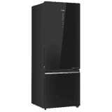 Haier Frost Free Double Door Bottom Mount 2 Star Refrigerator | 445 L | HRB-4952CKG-P | Black Glass