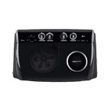 LG Semi Automatic Top Load Washing Machine | 11.5Kg | Roller Jet Pulsator Soak | Full Black | P115ASLAZ