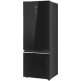 Haier Frost Free Double Door Bottom Mount 2 Star Refrigerator | 445 L | HRB-4952CKG-P | Black Glass