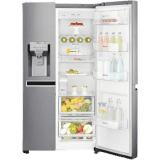 LG 668 L Inverter Linear Frost Free Side-by-Side Refrigerator | GC-L247CLAV | Silver