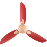 Usha Bloom Primrose Ceiling Fan | 1250 mm | 3 Blade Ceiling Fan | Sparkle Gold Cherry