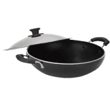 Pigeon Non Stick Big Kadai | SS Lid | Aluminium