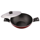 Bajaj Nirlep  Electricals, Aspa Gift Set, Non Stick Set of Flat Tawa, Fry Pan & Kadhai with Lid, Flat Tawa 26 Cm, Fry Pan 24 Cm & Kadhai 24 Cm