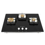 Faber HTG 753 CRS BR CI Glass Top Automatic Hob | 3 Burners