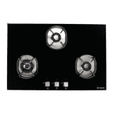 Faber Hobtop Nexus Glass Automatic Hob | 3 Burners | HT783 CRS BR CI
