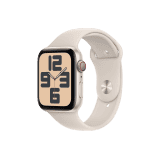 APPLE WATCH SE 2ND GEN | M/L SIZE | 44MM | GPS STARLIGHT ALUMINIUM STARLIGHT SPORT BAND