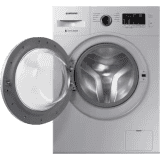 SAMSUNG 6.5 kg Fully Automatic Front Load with In-built Heater | WW65R20GLSS/TL | Silver