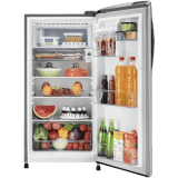 LG 201 L 3 Star | Direct Cool Single Door Refrigerator | Fast Ice Making | GL-B211HPZD | Shiny Steel
