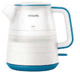 Philips Daily Collection Electric Kettle | 1 L | White & Blue | HD9344/14