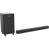 Philips Bluetooth Soundbar with Wireless Subwoofer | 160 W | 2.1 Channel | Black | HTL8162/94