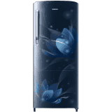 SAMSUNG 183 L Direct Cool Single Door 2 Star Refrigerator | RR20C1712U8/HL | Blooming Saffron Blue