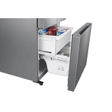 Samsung 579 L Inverter Frost-Free French Door Refrigerator | RF57A5232SL/TL, | Ez Clean Steel | Convertible) | Real Stainless | Convertible | Silver