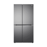 LG | GL-B257EPZ3 | 650 Litres | Convertible Side By Side Refrigerator | Shiny Steel