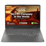 Lenovo Gaming Laptop | 82XT004JIN | LOQ AI Powered AMD Ryzen 7 7840HS | 15.6" |16GB | 512GB SSD | Win 11 | NVIDIA RTX 4050 | 6GB | Storm Grey