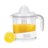 Black + Decker Bxcj0101In 30-Watts 1L Citrus Juicer | 2-Year Warranty | White