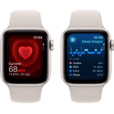 Apple Watch SE | GPS + Cellular 40mm Starlight Case & Starlight Sport Band | Starlight Sport Strap