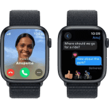 Apple Watch Series 9 | GPS + Cellular 45mm Midnight Case & Midnight Sport Loop | Midnight Strap