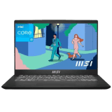MSI Modern 14 C11M-031IN Thin and Light Laptop | 14 Intel Core i3 11th Gen 1115G4 | 8 GB/512 GB SSD/Windows 11 Home | Classic Black