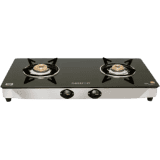 Nestron Glasstop Manual Gas Stove | 2 Burners | Black