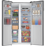 Haier Frost Free 570 L Side By Side refrigerator | HRF-622KS HR/NF 570L SBS | Black Steel