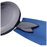 Usha Bloom Magnolia 1250mm wattage 78 Goodbye Dust Ceiling Fan with Anti Dust Feature | Sparkle Grey and Blue