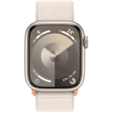 Apple Watch Series 9 GPS 41mm Starlight Aluminium Case with Starlight Sport Loop | Starlight Sport Strap
