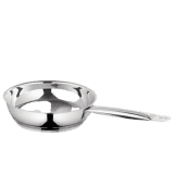 Blueberrys | 24 cm | Stainless Steel Fry Pan | Induction Base | Silver