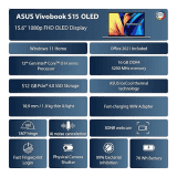 ASUS Intel Core i5 12th | Gen 12500H | 16 GB | 512 GB SSD | Thin and Light Laptop | 15.6 inch | Brave Green | SSDK3502ZA-L503WS