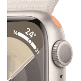 Apple Watch Series 9 GPS 41mm Starlight Aluminium Case with Starlight Sport Loop | Starlight Sport Strap
