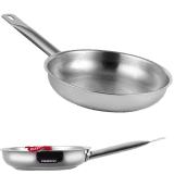 Blueberrys | 24 cm | Stainless Steel Fry Pan | Induction Base | Silver