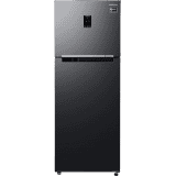 Samsung Frost Free Double Door Refrigerator | 385 L | 3 Star | Optimal Fresh Digital Inverter with Display | Luxe Black | RT42C553EBX/HL