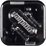 Salpido S06 Ear Waves Buds | Mic True Wireless | Translucent Design | 13mm Driver Bluetooth | Black