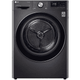 LG 9 kg Dryer with In-built Heater DHV09SWB | Black