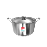 Impex | Serene Triply | Stainless Steel | lnduction Friendly Cookware | Sauce Pan | 20cm | Silver