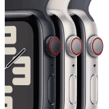 Apple Watch SE | GPS + Cellular 40mm Midnight Case & Midnight Sport Band | Midnight Strap