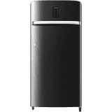 SAMSUNG 189 L Frost Free Single Door 4 Star Refrigerator  | Luxe Black | RR21C2E24BX/HL