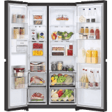 LG Refrigerator | GC-B257UGBM | 694 L | Frost Free Side-by-Side Refrigerator | Black Mirror