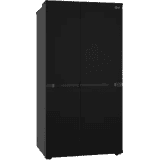 LG Frost Free Side by Side Refrigerator | GL-B257DBMX | 655 L | Black Glass
