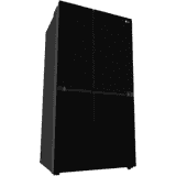 LG Frost Free Side by Side Refrigerator | GL-B257DBMX | 655 L | Black Glass