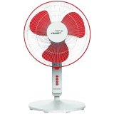 V-Guard Finesta STS Plus | 3 Blade Pedestal cum Table Fan | 2020 400 mm  | 3 Blade Pedestal Fan | White Red