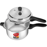 Pigeon Inox | 5 L | Induction Bottom Pressure Cooker | Stainless Steel