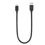 Portronics Konnect Core Mini Long Micro Usb Cable |  25Cm | Black