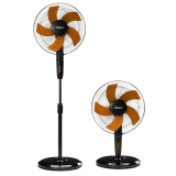 Impex Impulse Table pedestal fan | 400 mm | 2 in 1 convertible | Orange Black