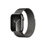 APPLE WATCH SERIES 9 | 45MM CEL GRAPHITE SS CASE | GRAPHITE MILANESE LOOP