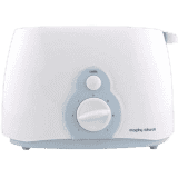 Morphy Richards 2 Slice Pop-up Toaster AT 202 Pop Up Toaster | White