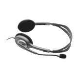 Logitech H111 Wired Stereo Headset | with Rotating Microphone | Adjustable Headband | Grey